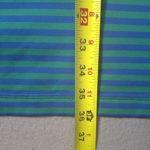 Peter Millar Summer Comfort Polo Shirt Mens XXL Blue Green Waterville Golf Links - Picture 7 of 8